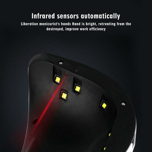 Lampe UV LED Sèche-Ongles 36W — Capteur Infrarouge, Séchage en 30 Secondes